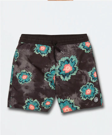 Volcom Boys Medal Petal Trunk - Black